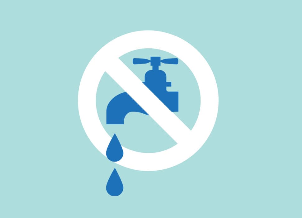 Coupure d'eau temporaire